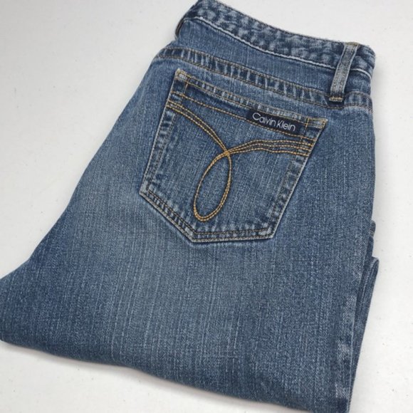 VINTAGE CALVIN KLEIN DENIM CAPRIS 10/30x20 😎 - Picture 1 of 12
